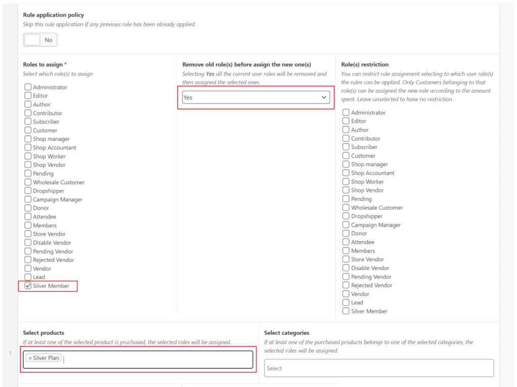 Role-O-Matic plugin settings