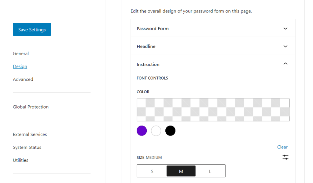 passster instruction form design