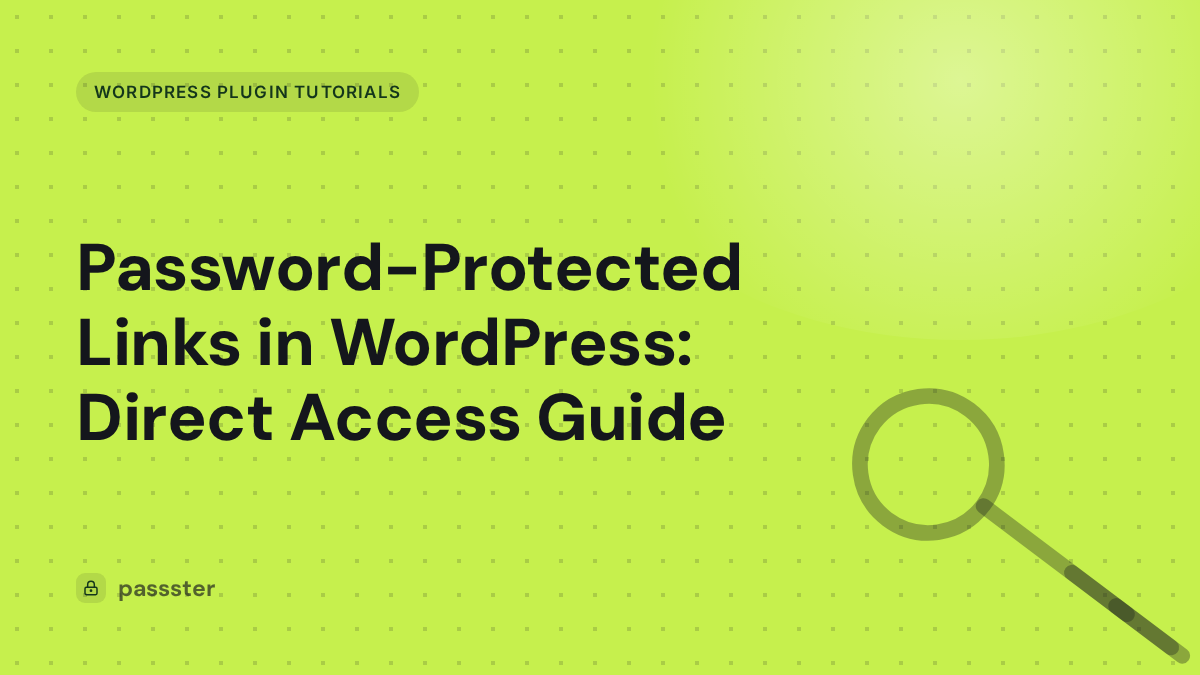 Password-Protected Links in WordPress: Direct Access Guide