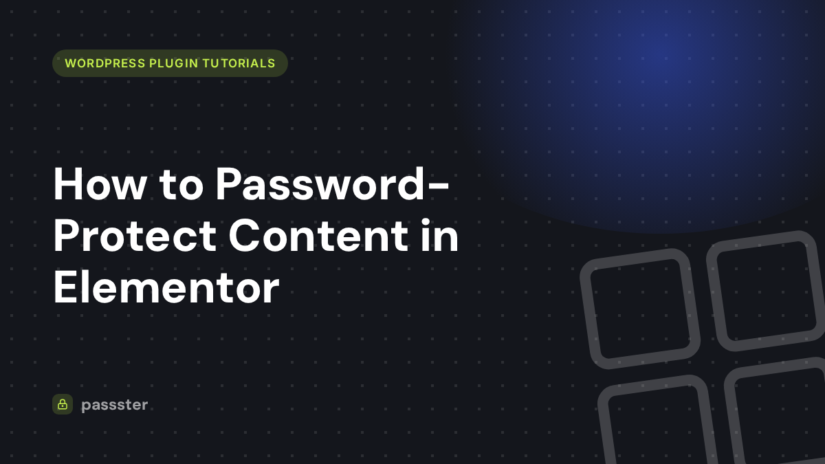 How to Password-Protect Content in Elementor